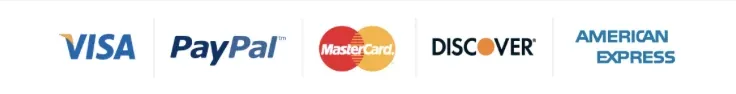 Accepted cards and wallets at checkout