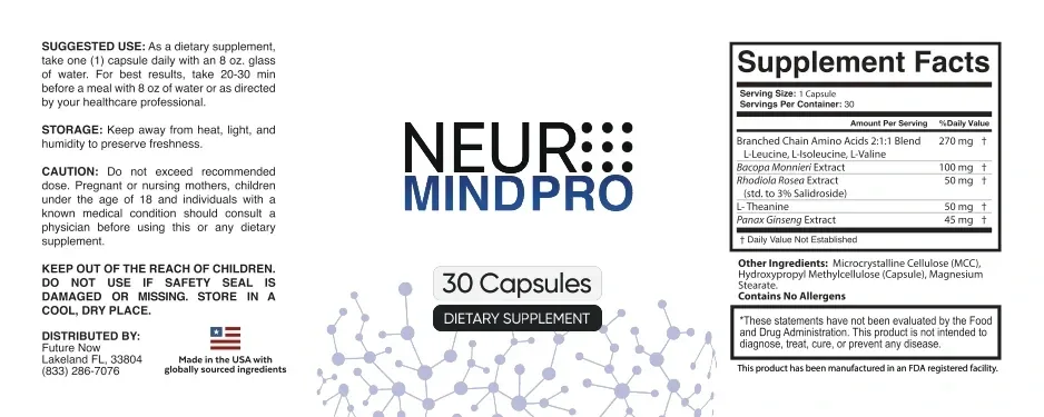 Label artwork B for Neuromind